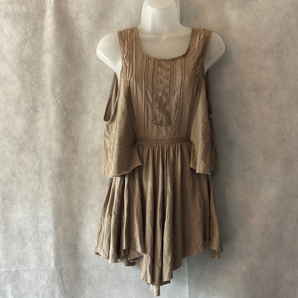 Free People Cotton Linen Dress Size Small